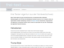 Tablet Screenshot of frei-text.ch